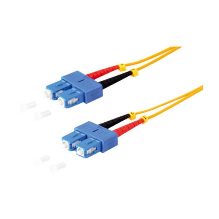 Quality LWL Duplex Patchkabel SC zu SC - OS2 - gelb - 2,0m