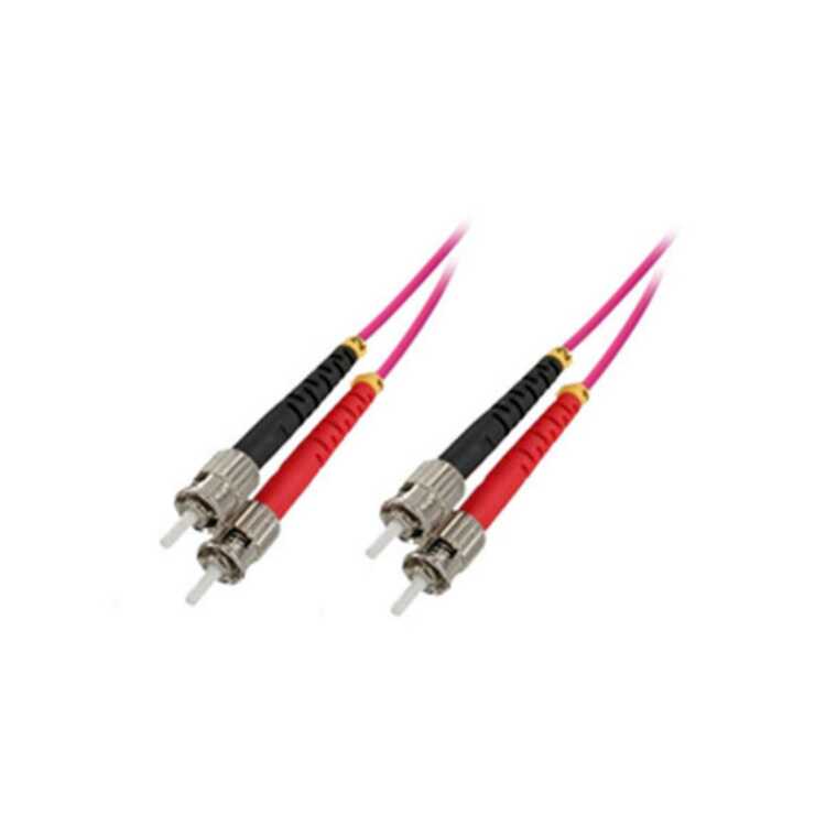 Quality LWL Duplex Patchkabel ST zu ST - OM4 - violett - 20,0m