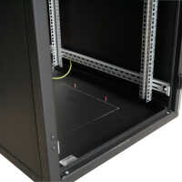 19"-Serverschrank SZB IT - 42 HE - 600 x 1200mm - perforierte Frontür - perforierte Doppelrücktür - schwarz