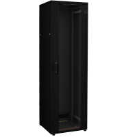 19"-Serverschrank SZB IT - 42 HE - 600 x 1000mm - Sichttür - Vollblechtür - schwarz