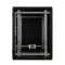 Kleiner 19"-Netzwerkschrank SZB IT - 18 HE - 600 x 600mm - Glastür - Rückwand - schwarz