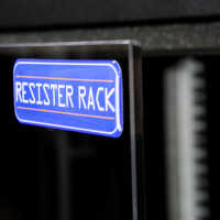 19"-Schrank RESISTER - erhöhter Staubschutz - 12 HE - Glastür - BxT 600x600mm - schwarz