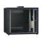 19"-Schrank RESISTER - erhöhter Staubschutz - 10 HE - Glastür - BxT 600x600mm - schwarz