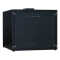 19"-Schrank RESISTER - erhöhter Staubschutz - 10 HE - Glastür - BxT 600x600mm - schwarz