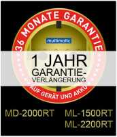 Multimatic Garantieverlängerung 1 Jahr - für MD-2000RT, ML-1500RT, ML-2200RT