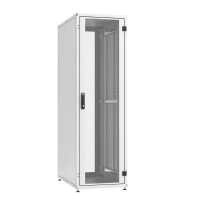 19"-Serverschrank SZB IT - 42 HE - 600 x 1000mm - perforierte Türen - ohne Seitenwände - lichtgrau