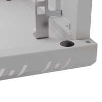 19"-Wandverteiler TAUNUS von IT-BUDGET - 6 HE - 450 mm Tiefe - Sichttür - Schloss - lichtgrau