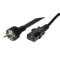 Quality Netzanschlusskabel - Schutzkontaktstecker gerade CEE7/7 auf Kaltgerätebuchse C13 - 1,8 m - schwarz