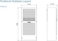 Cosmotec/Stulz CVO11002208000 PROTHERM Outdoor Seitenanbau-Kühlgerät - IP54 - 230 V - 1100 W Kühlleistung