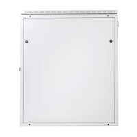 Schmaler Sicherheits-Serverschrank SR1200 L - schallgedämmt - Tiefe 1000 mm - inkl. 2 Lüfter - für SoHo, Praxis, Kanzlei - reinweiss