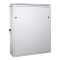 Schmaler Sicherheits-Serverschrank SR1200 L - schallgedämmt - Tiefe 1000 mm - inkl. 2 Lüfter - für SoHo, Praxis, Kanzlei - reinweiss