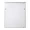 Schmaler Sicherheits-Serverschrank SR1200 L - schallgedämmt - Tiefe 1000 mm - inkl. 2 Lüfter - für SoHo, Praxis, Kanzlei - reinweiss