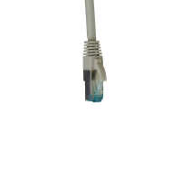 IT-BUDGET Vollkupfer Premium Patchkabel - Cat.6A - 500 MHz - halogenfrei - PoE+ - AWG 26/7 - grau - 0,15 m