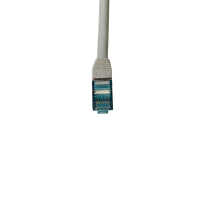 IT-BUDGET Vollkupfer Premium Patchkabel - Cat.6A - 500 MHz - halogenfrei - PoE+ - AWG 26/7 - grau - 0,15 m