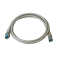 IT-BUDGET Vollkupfer Premium Patchkabel - Cat.6A - 500 MHz - halogenfrei - PoE+ - AWG 26/7 - grau - 0,15 m