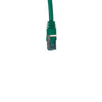 IT-BUDGET Vollkupfer Premium Patchkabel - Cat.6A - 500 MHz - halogenfrei - PoE+ - AWG 26/7 - grün - 0,15 m