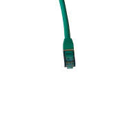 IT-BUDGET Vollkupfer Premium Patchkabel - Cat.6A - 500 MHz - halogenfrei - PoE+ - AWG 26/7 - grün - 0,15 m