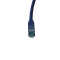 IT-BUDGET Vollkupfer Premium Patchkabel - Cat.6A - 500 MHz - halogenfrei - PoE+ - AWG 26/7 - blau - 0,15 m