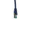 IT-BUDGET Vollkupfer Premium Patchkabel - Cat.6A - 500 MHz - halogenfrei - PoE+ - AWG 26/7 - blau - 0,15 m