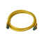 IT-BUDGET Vollkupfer Premium Patchkabel - Cat.6A - 500 MHz - halogenfrei - PoE+ - AWG 26/7 - gelb - 0,15 m