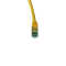 IT-BUDGET Vollkupfer Premium Patchkabel - Cat.6A - 500 MHz - halogenfrei - PoE+ - AWG 26/7 - gelb - 0,15 m