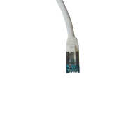 IT-BUDGET Vollkupfer Premium Patchkabel - Cat.6A - 500 MHz - halogenfrei - PoE+ - AWG 26/7 - weiß - 0,15 m