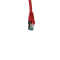 IT-BUDGET Vollkupfer Premium Patchkabel - Cat.6A - 500 MHz - halogenfrei - PoE+ - AWG 26/7 - rot - 0,15 m