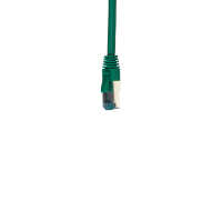 IT-BUDGET Vollkupfer Premium Patchkabel - Cat.6A - 500 MHz - halogenfrei - PoE+ - AWG 26/7 - grün - 0,25 m