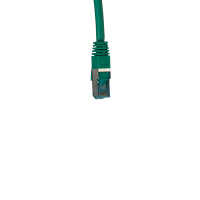 IT-BUDGET Vollkupfer Premium Patchkabel - Cat.6A - 500 MHz - halogenfrei - PoE+ - AWG 26/7 - grün - 0,25 m