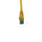 IT-BUDGET Vollkupfer Premium Patchkabel - Cat.6A - 500 MHz - halogenfrei - PoE+ - AWG 26/7 - gelb - 0,25 m