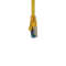 IT-BUDGET Vollkupfer Premium Patchkabel - Cat.6A - 500 MHz - halogenfrei - PoE+ - AWG 26/7 - gelb - 0,25 m