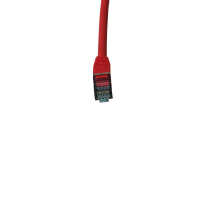 IT-BUDGET Vollkupfer Premium Patchkabel - Cat.6A - 500 MHz - halogenfrei - PoE+ - AWG 26/7 - rot - 0,50 m