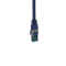 IT-BUDGET Vollkupfer Premium Patchkabel - Cat.6A - 500 MHz - halogenfrei - PoE+ - AWG 26/7 - blau - 1 m