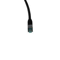 IT-BUDGET Vollkupfer Premium Patchkabel - Cat.6A - 500 MHz - halogenfrei - PoE+ - AWG 26/7 - schwarz - 2 m