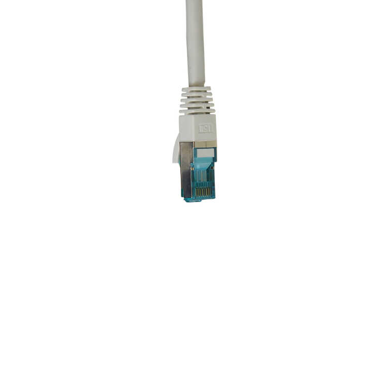 IT-BUDGET Vollkupfer Premium Patchkabel - Cat.6A - 500 MHz - halogenfrei - PoE+ - AWG 26/7 - weiß - 3 m