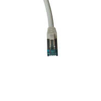 IT-BUDGET Vollkupfer Premium Patchkabel - Cat.6A - 500 MHz - halogenfrei - PoE+ - AWG 26/7 - grau - 5 m