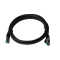 IT-BUDGET Vollkupfer Premium Patchkabel - Cat.6A - 500 MHz - halogenfrei - PoE+ - AWG 26/7 - schwarz - 7,50 m