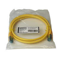 IT-BUDGET Vollkupfer Premium Patchkabel - Cat.6A - 500 MHz - halogenfrei - PoE+ - AWG 26/7 - gelb - 15 m