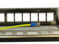 IT-BUDGET 19" Leer-Patchpanel für Keystone Module - 24 Port - 1 HE - unbestückt - grau