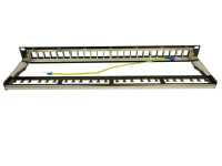 IT-BUDGET 19" Leer-Patchpanel für Keystone Module - 24 Port - 1 HE - unbestückt - schwarz