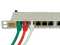 IT-BUDGET 19" Patchpanel - geschirmt - Cat.6A - 24 Port - PoE+ fähig - 0,5 HE - lichtgrau