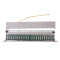 IT-BUDGET 19" Patchpanel - geschirmt - Cat.6A - 24 Port - PoE+ fähig - 0,5 HE - lichtgrau