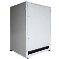 19"-Serverschrank SZB IT - 24 HE - 800 x 1000mm - Sichttür - Vollblechtür - lichtgrau