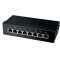 Quality Mini Patchpanel - Cat. 6A - geschirmt - 8 Port - schwarz