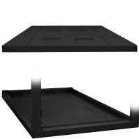 Offener 19"-Schrank - 42 HE - 800 x 1000 mm - 4 Montageschienen - 1000 kg Traglast - schwarz - konfigurierbar