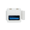 Keystone Modular Verbinder USB-A 3.0 Buchse auf USB-A 3.0 Buchse - weiß