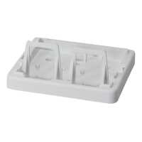 Keystone Modular Aufputz Leergehäuse - 2 Port UTP - weiß