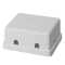 Keystone Modular Aufputz Leergehäuse - 2 Port UTP - weiß