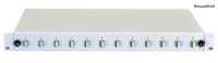 19"-Breakoutbox - 1 HE - Festeinbau - lichtgrau -...