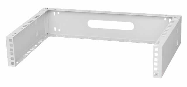 Einbau- oder Wandhalter für 19"-Geräte - Montage-Tiefe 330 mm - 2 HE - lichtgrau